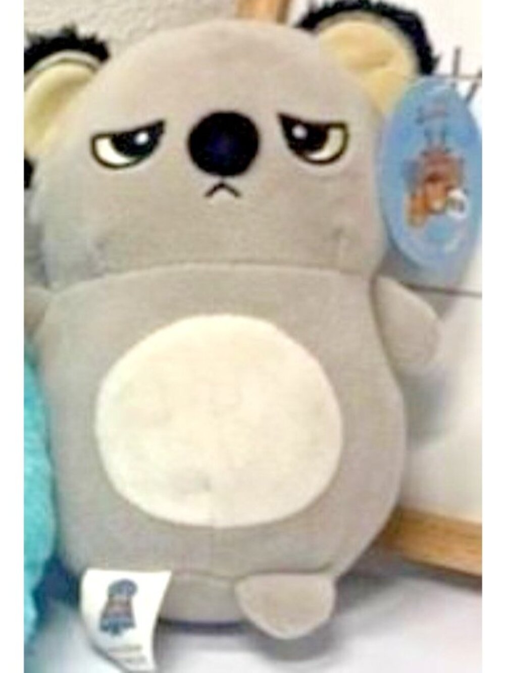Calplush Mochi World 7" Gray Koala Stuffed Animal Plush Super-Soft Squishes NWT